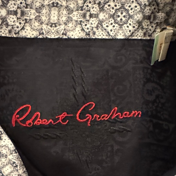 Robert Graham Black Casual Button Down Shirt - Picture 7 of 11